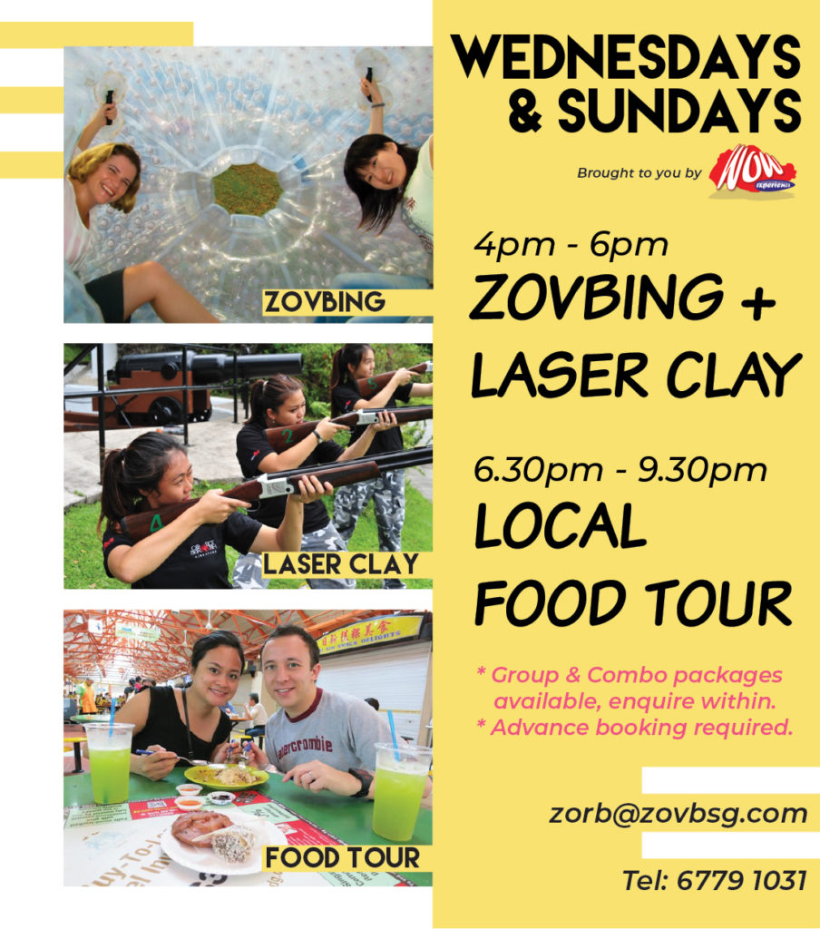 Things to do in Singapore - Zorbing & Laser Clay Shooting