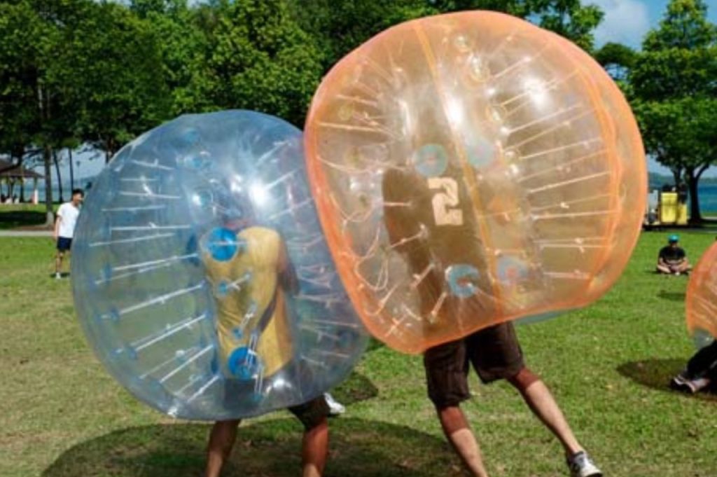 Affordable Fun and Unique Bubble Bloop Soccer Suit Rentals For Carnivals & Events