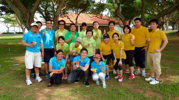 Teams competing in an action-packed Running Man Challenge team-building event, completing exciting missions, solving puzzles, and building teamwork with AdvenTOUR.