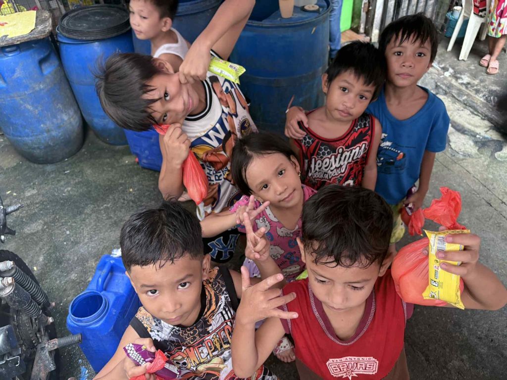 Feeding programme for kids in the slums of Tondo