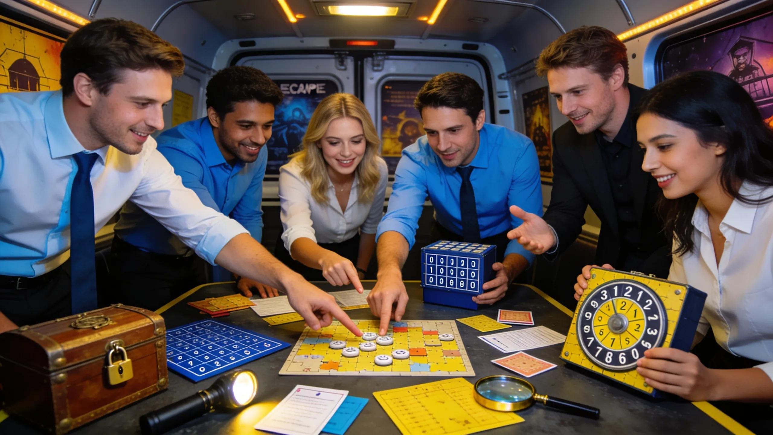 Team collaboration in mobile escape rooms enhancing problem-solving skills