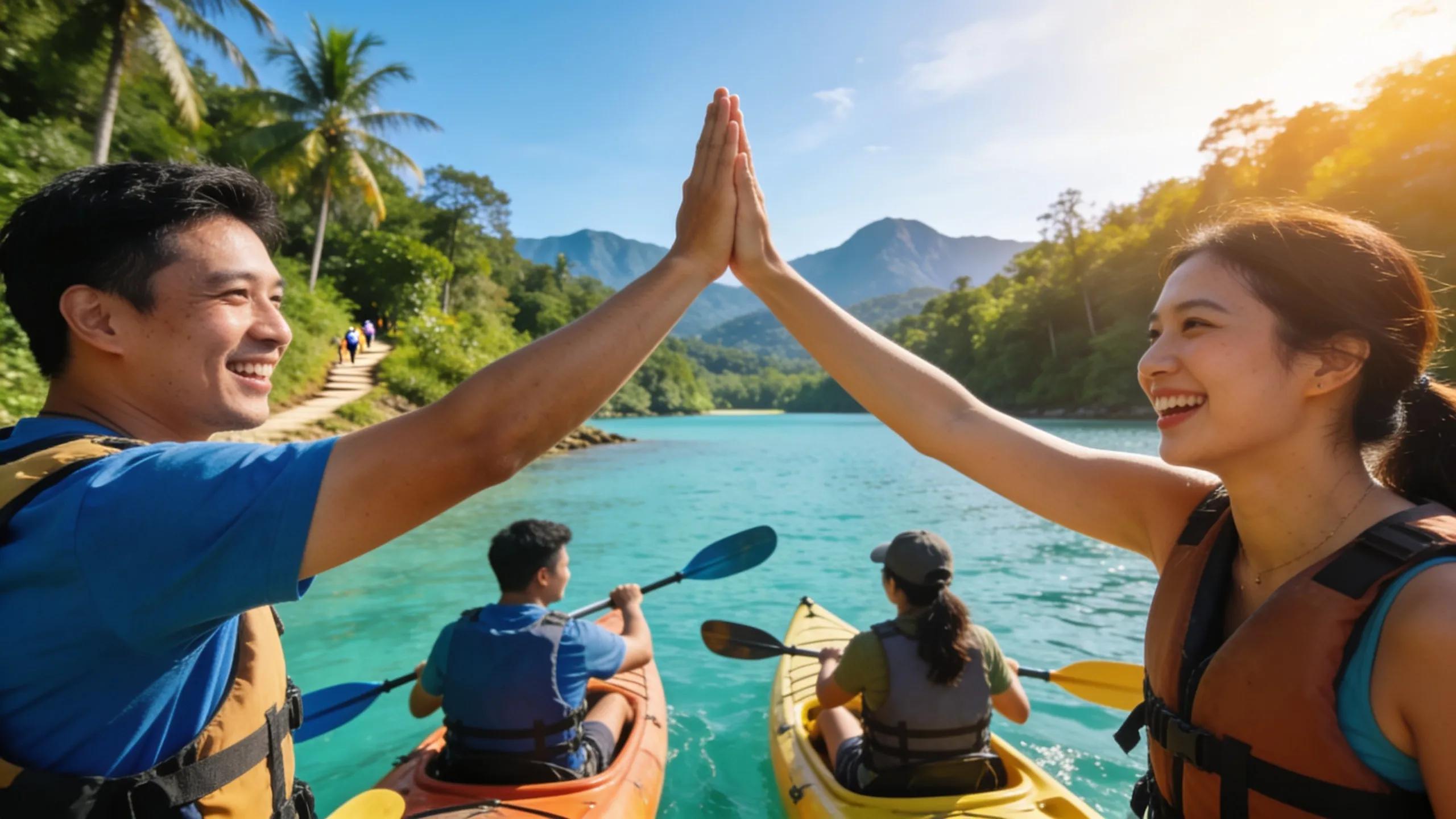Bintan island corporate retreat setting showcasing recreational activities that enhance team bonding and morale
