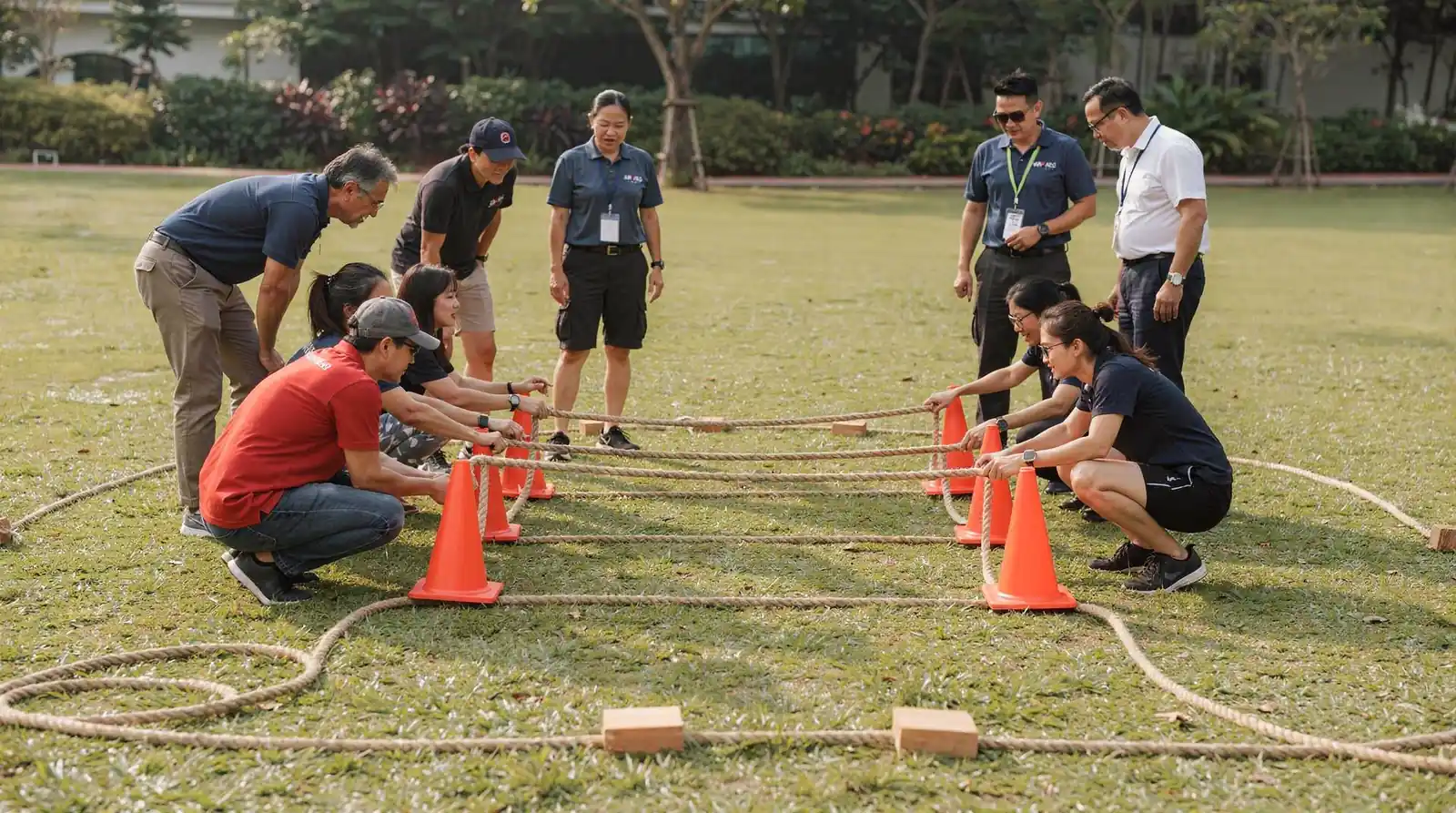 Genuine recognition happens when activities demand real collaboration, not passive spectating. Structured challenges